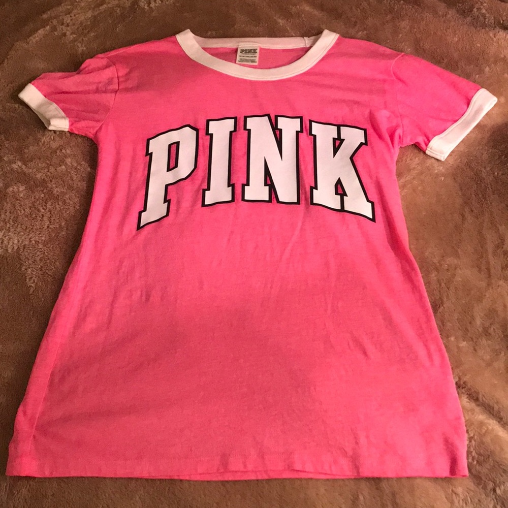 “PINK” branded t-shirt Extra-small